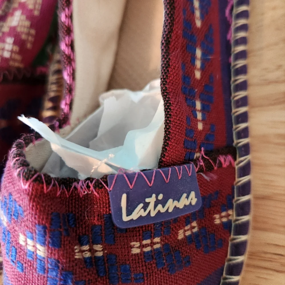 Latinas Colorful Patterned‎ Women's Espadrilles, Size 7